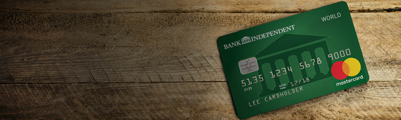 Image of Personal Credit Card on a wood background